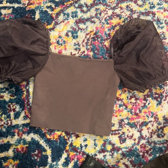 Aritzia Wilfred puff sleeve stanza top size xsmall - Picture 3 of 11